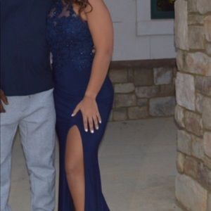 Size 8 Dillard’s Navy Dress